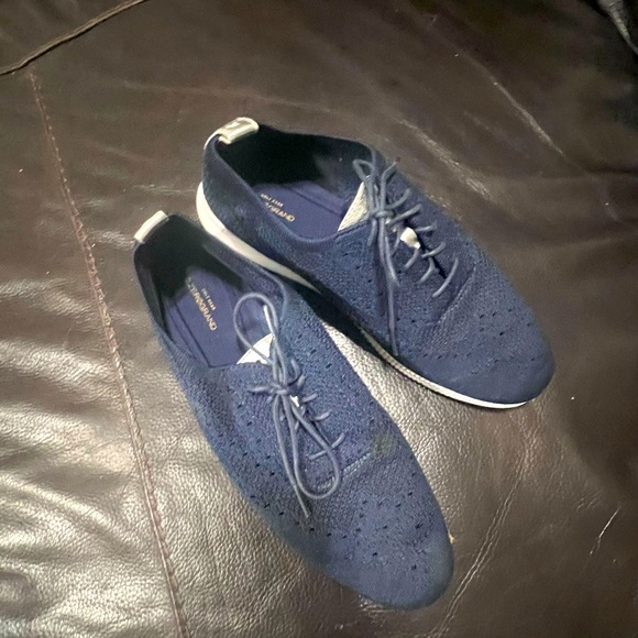 Cole Haan Other - Cole Haan Ladies Dark Blue Zerogrand Knit Sneakers, size 9.5